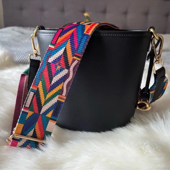 Wide Colorful Patterned Bag Strap - Picture 9 of 13